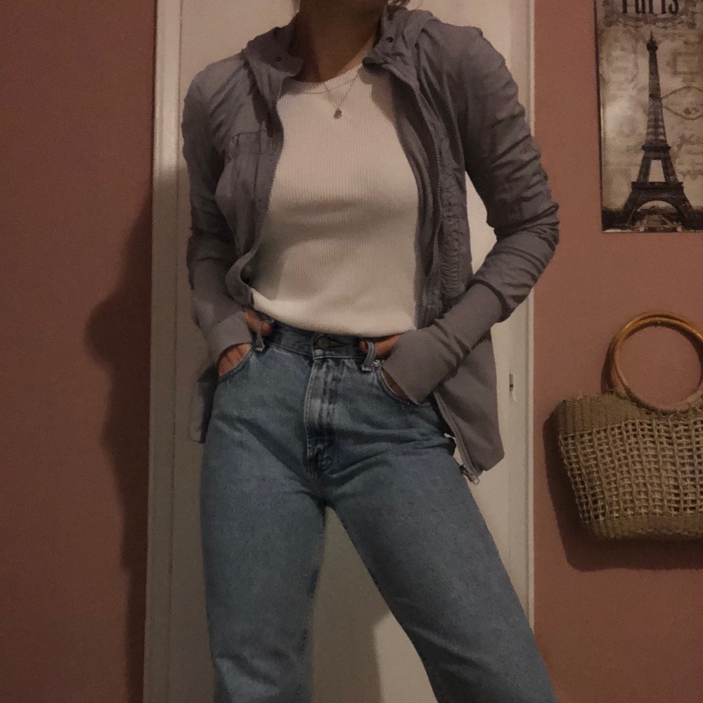 lululemon cute gray blue jacket